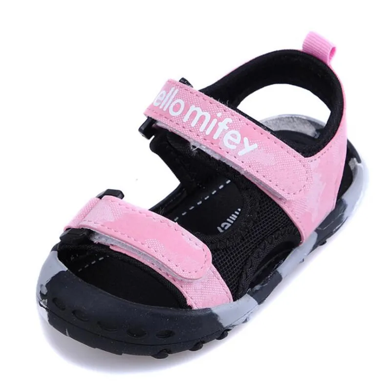 

2020 summer new beach shoes sandals children's baotou sandals men and women baby camouflage soft bottom toddler sandals