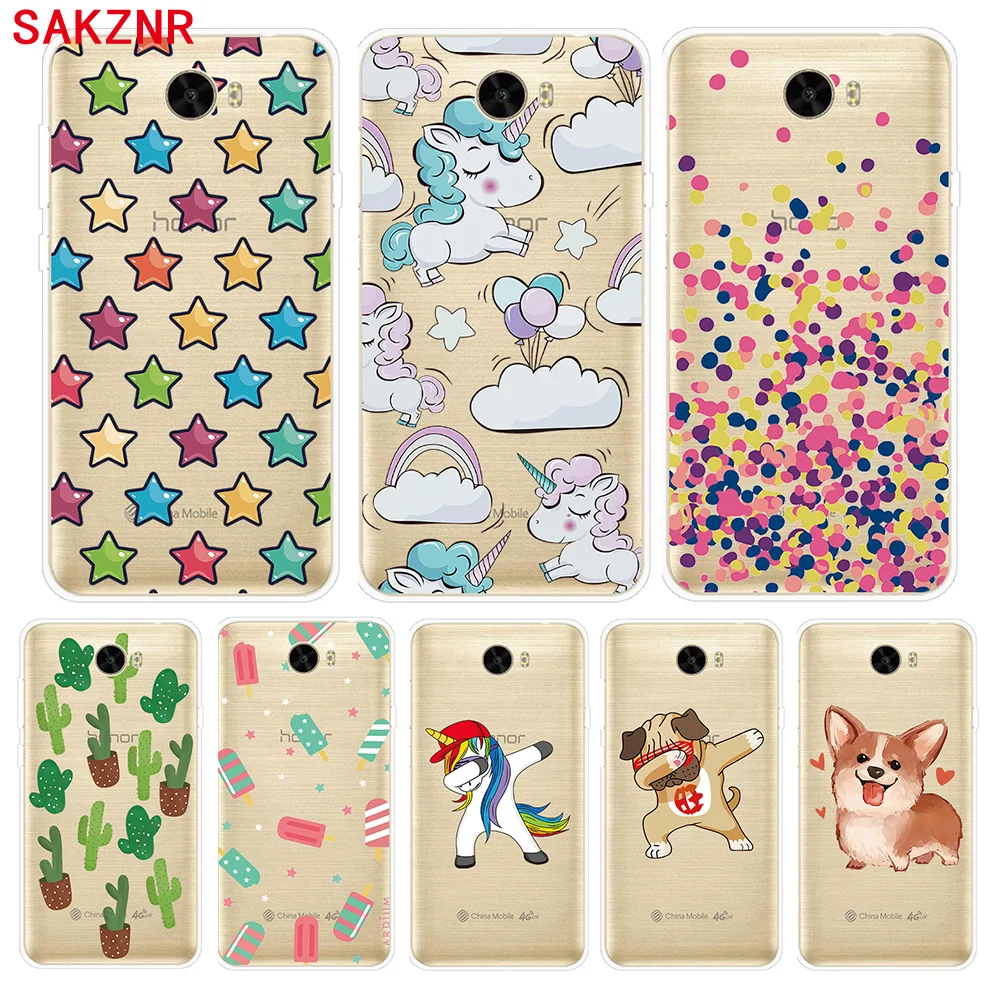 Case for Huawei Honor 5 5.0&quot Cover Silicone TPU Soft Funda Couqe Phone |