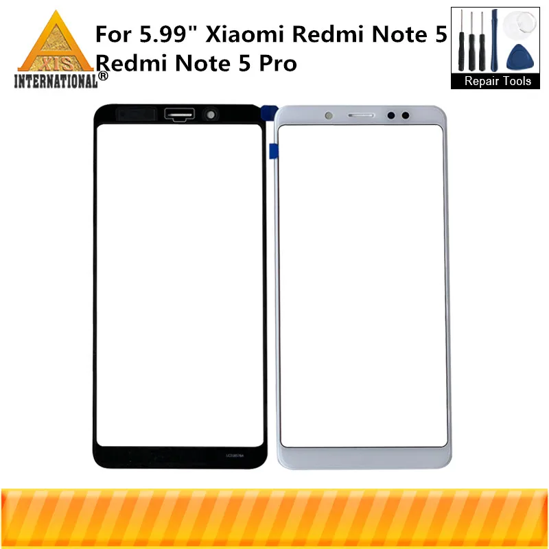 Axisinternational для 5,9" Xiaomi Redmi Note 5 Redmi Note 5 Pro внешнее Переднее стекло сенсорный экран дигитайзер+ Инструменты