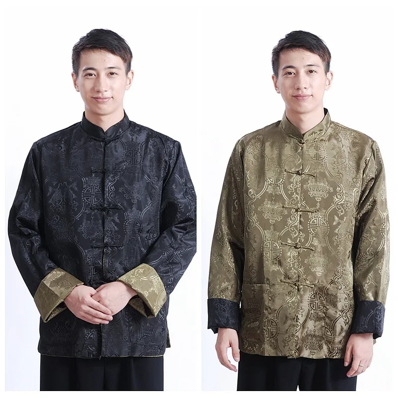 Традиционная одежда мужской нация ханьфу костюм на осень и зиму Свободное пальто