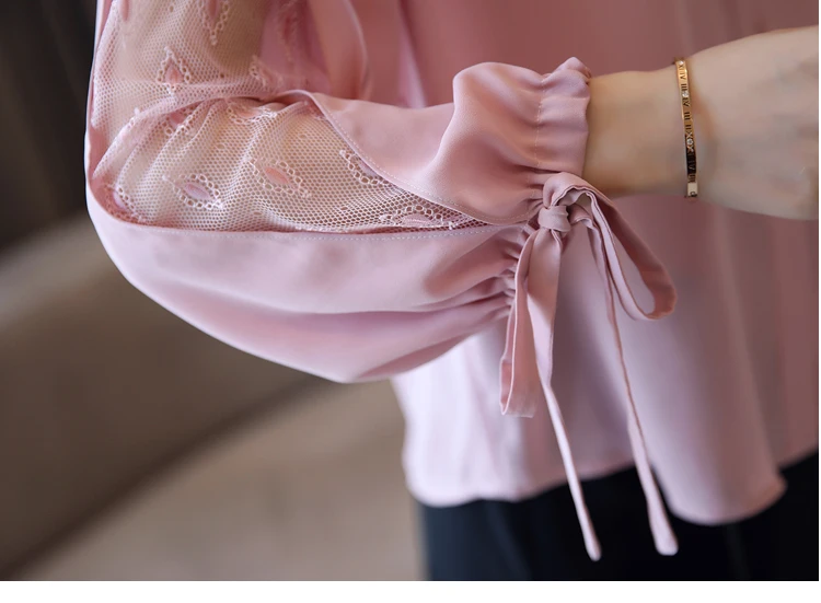 Модные женские блузки шифоновая женская блузка рубашка с длинным рукавом