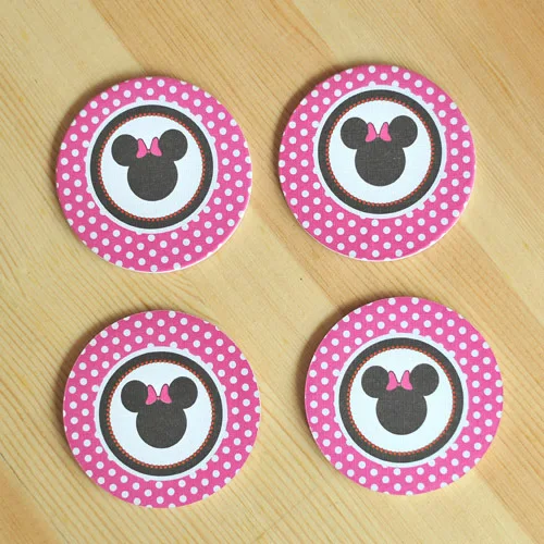 И 24 шт. Прекрасный Микки Маус Фильм кекс ботворезы выбирает украшения рождения