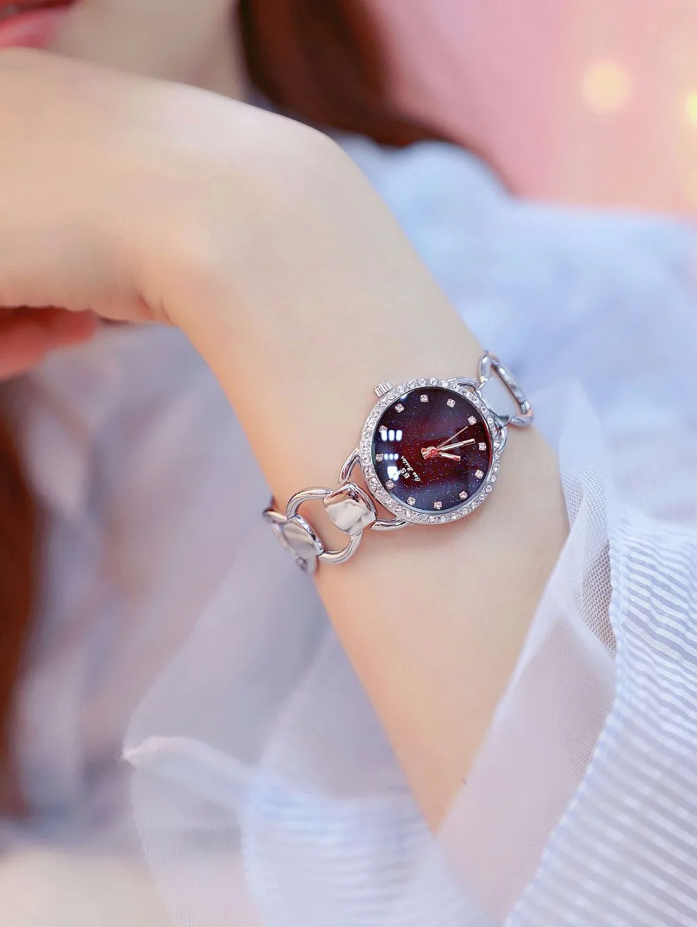 Новые поступления Роскошные BS бренд высокое качество Буле кристалл серебряный