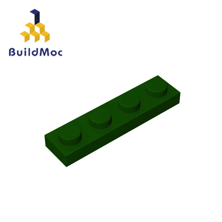 BuildMOC Assembles Particles Plate 3710 1x4 For Building Blocks Parts DIY enlighten block bricks Educational gift Toys | Игрушки и хобби