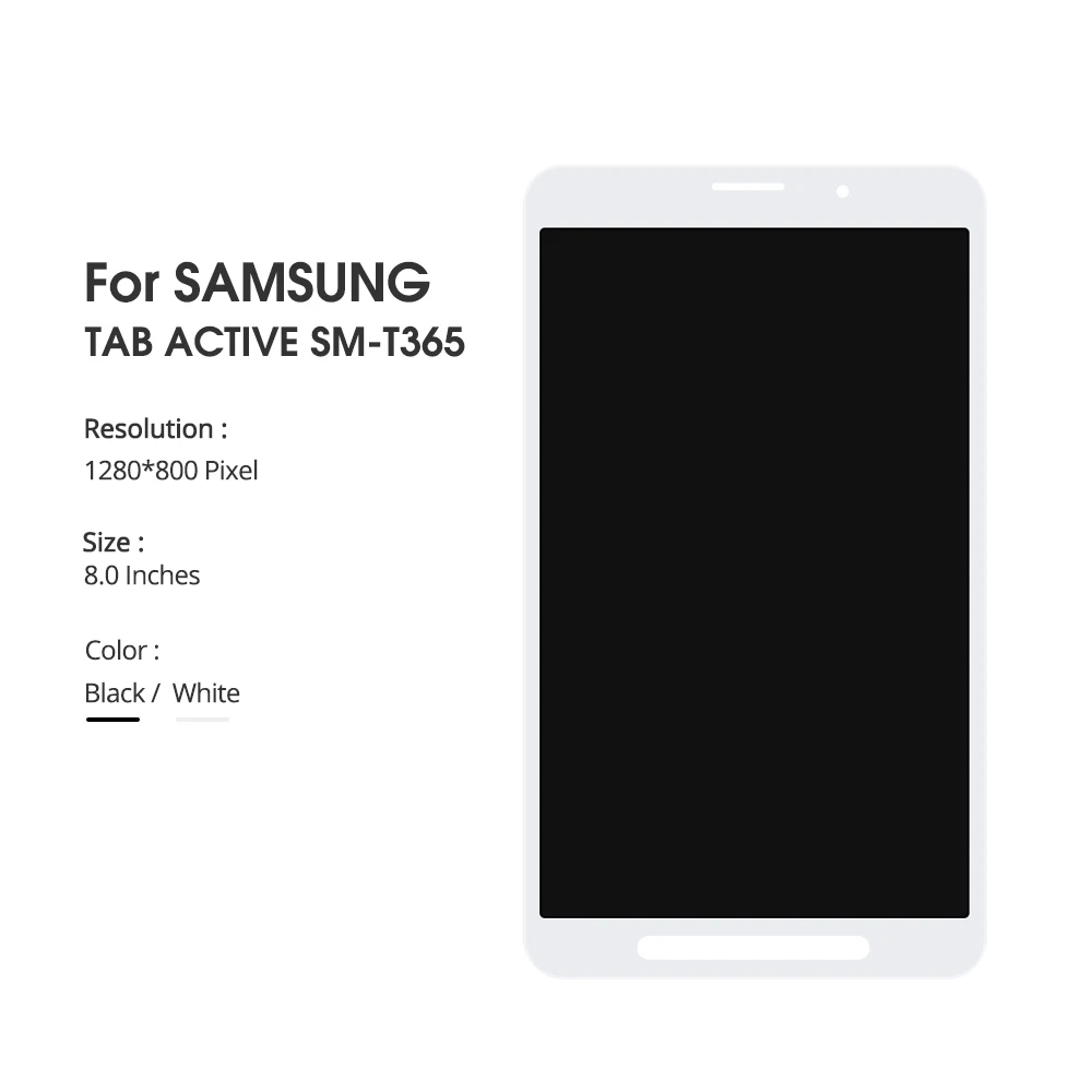 Для Samsung Galaxy Tab Active SM-T365 T365 T360 ЖК-дисплей Панель планшет сенсорный экран дигитайзер сборка замена