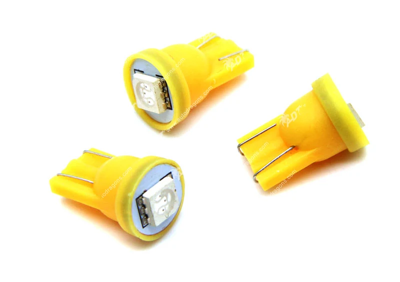 100 шт. Anti Ghosting 555 W5W светодиодный пинбол 6 3 В AC/DC 5050SMD янтарного цвета для игровой