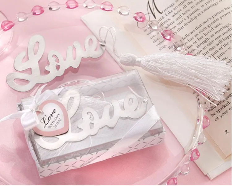 Бесплатная доставка 300 шт./лот заводская цена любовь тема Закладка с кисточкой