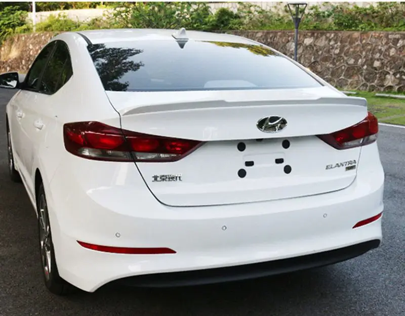 MONTFORD автомобильный Стайлинг для Hyundai Elantra 2017 ABS пластик Неокрашенный праймер цвет
