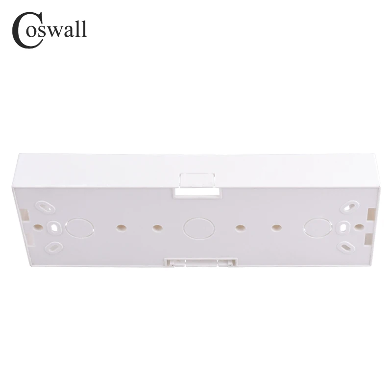 Coswall внешняя Монтажная коробка 258 мм* 86 мм* 34 мм для 86 типа тройных выключателей или розеток применяется для любого положения поверхности стены