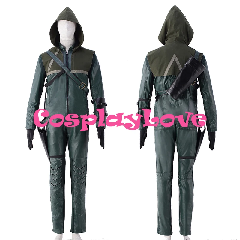 

CosplayLove High Quality Oliver Queen Cosplay Costumes From Green Arrow 2TH Movie HolloweenParty Cloth
