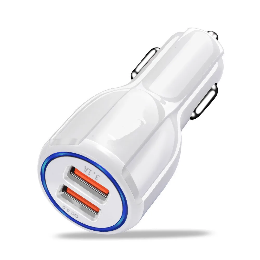 JKING USB Автомобильное зарядное устройство авто Qc 3 0 быстрое для мобильного