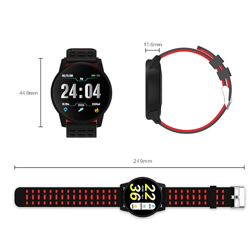 Новые спортивные Смарт часы для женщин и мужчин Android IOS умные фитнес трекер