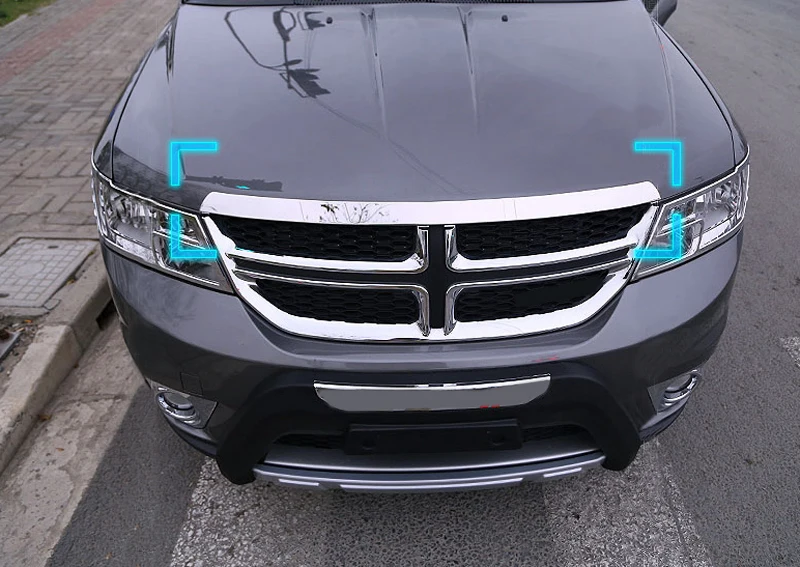 Накладки на передние и капоты из нержавеющей стали 1 шт. для Dodge Journey Fiat freeont 2009