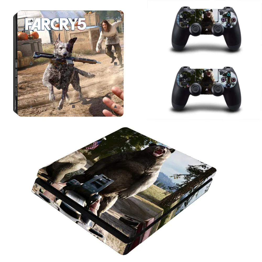 Виниловая наклейка для игровой консоли Playstation 4 и 2 контроллеров PS4 Slim Skin Sticker Game