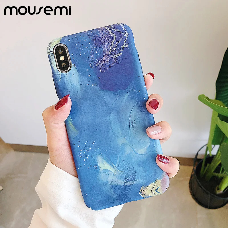 Роскошный чехол MOUSEMI для iPhone 8 с цветами Apple Plus милые Чехлы телефона розовый 7 6 X Xs MAX