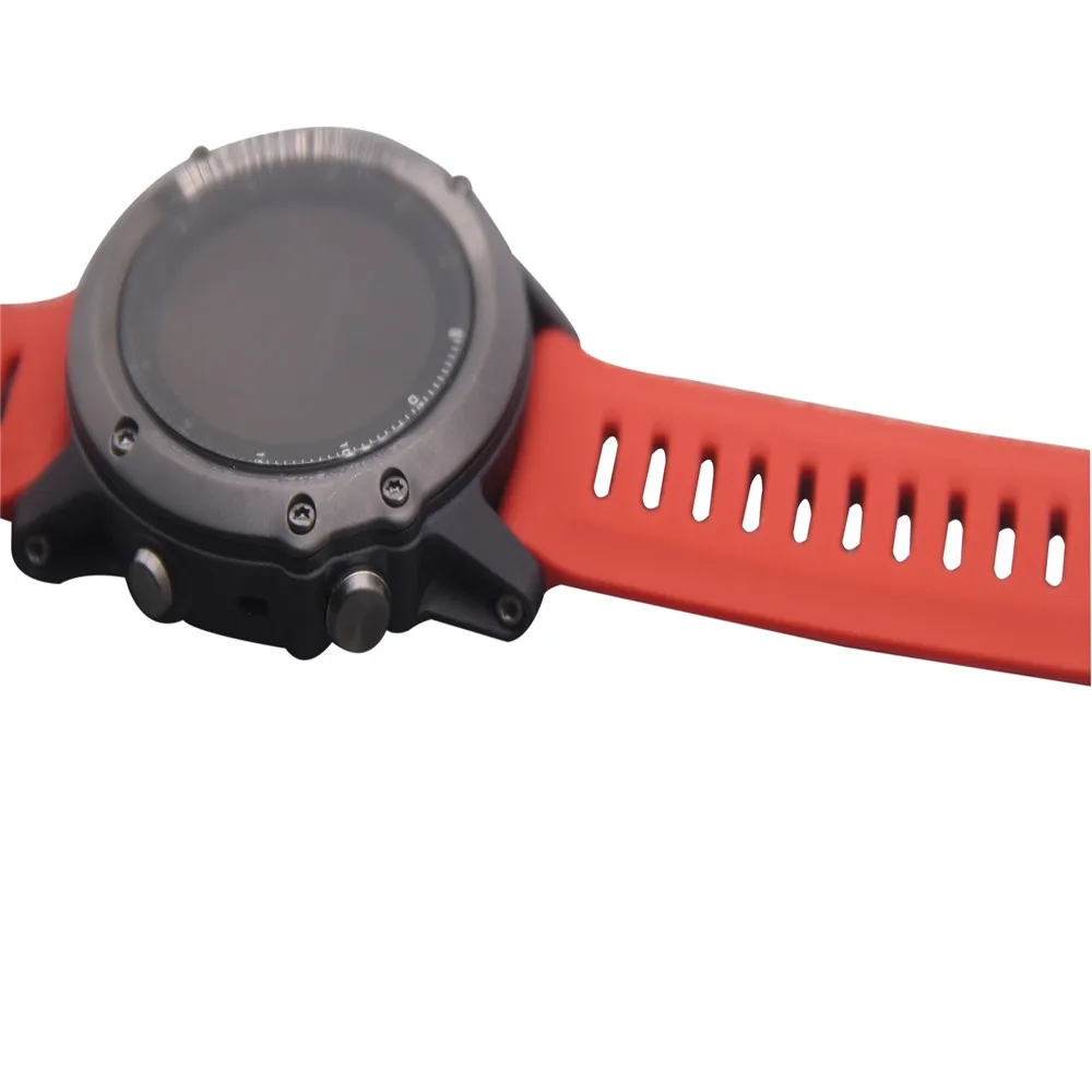 Ремешок силиконовый сменный для наручных часов Сапфировый Браслет Garmin Fenix 3 / HR