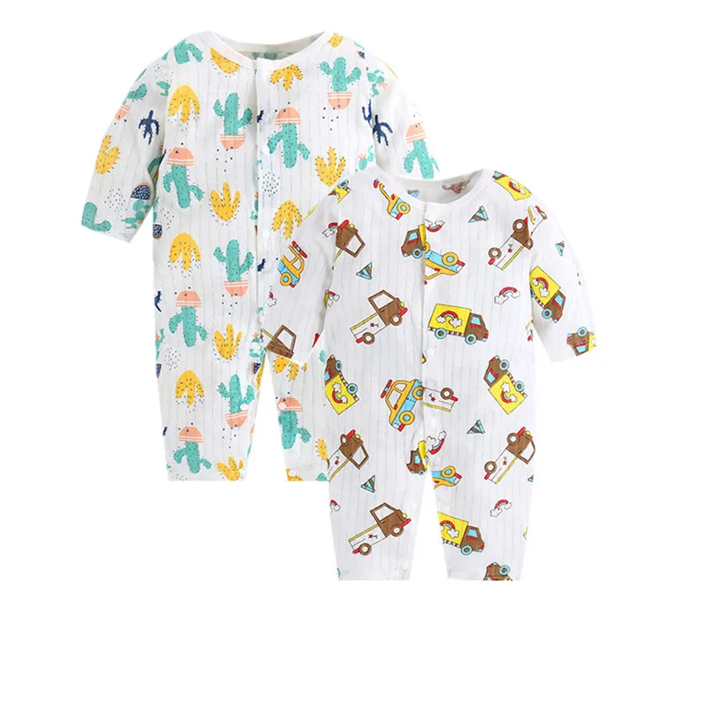 2019 summer long sleeve baby Rompers girls boys Jumpsuit newborn bird duck soft romper infant clothing kids Jumps 2pcs/set | Детская
