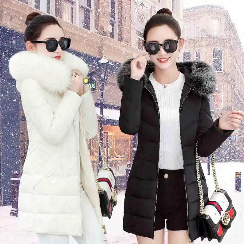 Парка женская с искусственным мехом|parka female|winter coat women furcoat jacket |