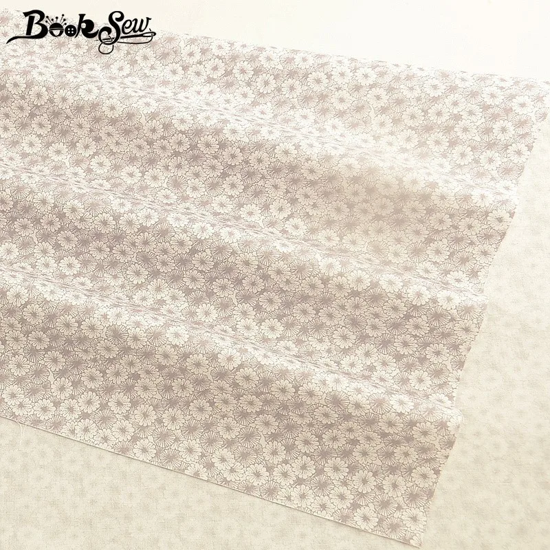 Booksew 100% хлопчатобумажная саржевая ткань с цветами для шитья сделай сам детское
