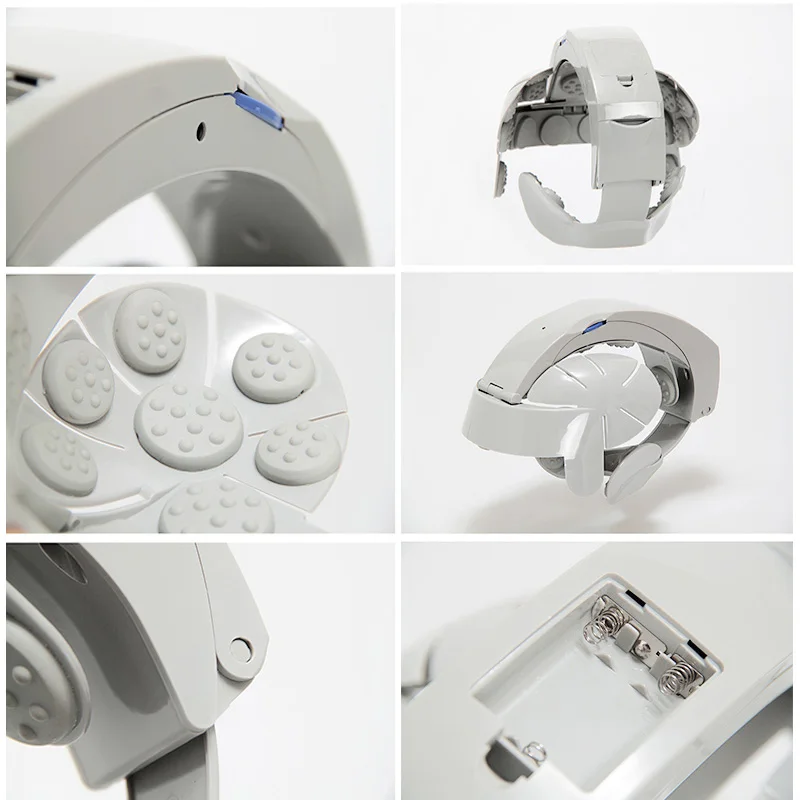 Электрическая насадка массажный шлем головы мозг расслабиться вибрации