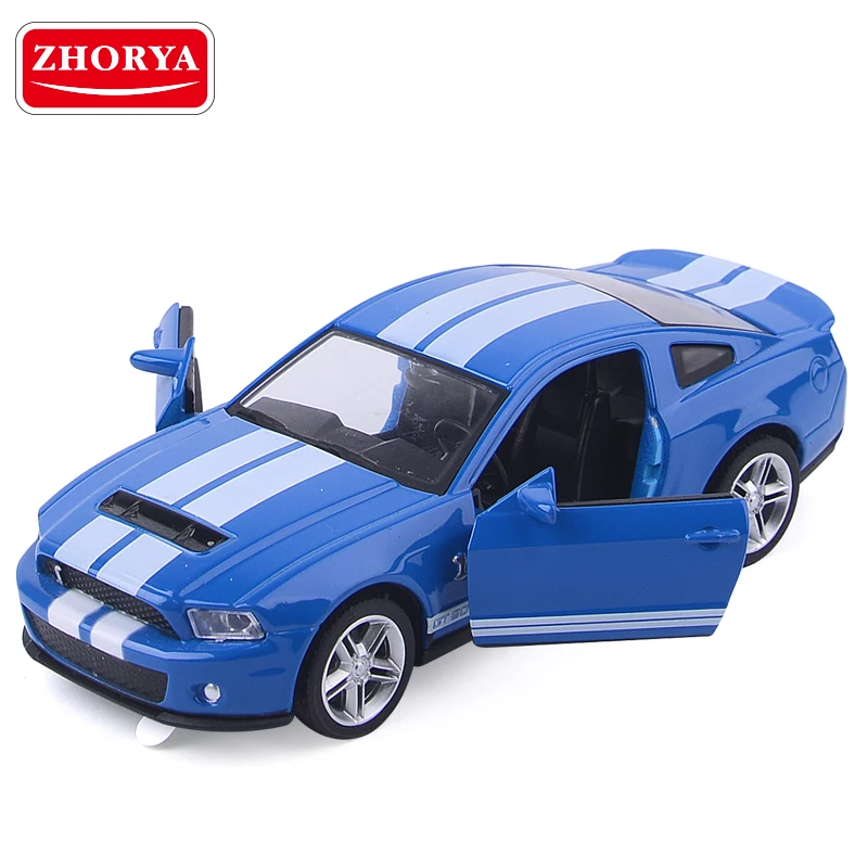 Zhorya 1:32 синий Ford GT500 Высокая симуляция автомобили из литого металла Автомобильная