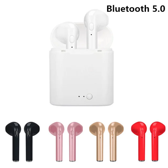 I7 TWS 5 0 Bluetooth наушники беспроводные портативная гарнитура телефон для Huawei Xiaomi Iphone