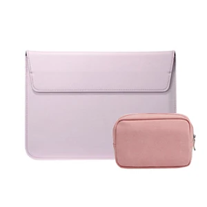 pink sets Популярная кожаная сумка для ноутбука Macbook Air 13 Pro retina 11 12 13,3 15 15,4 Сенсорная панель чехол подставка для ноутбука чехол+ блок питания - Цвет: pink sets