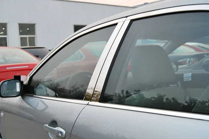 

Stainless Steel Window Trims Center Pillars B+C Pillar Covers 6pcs Trim For Mazda 6 2003~2008