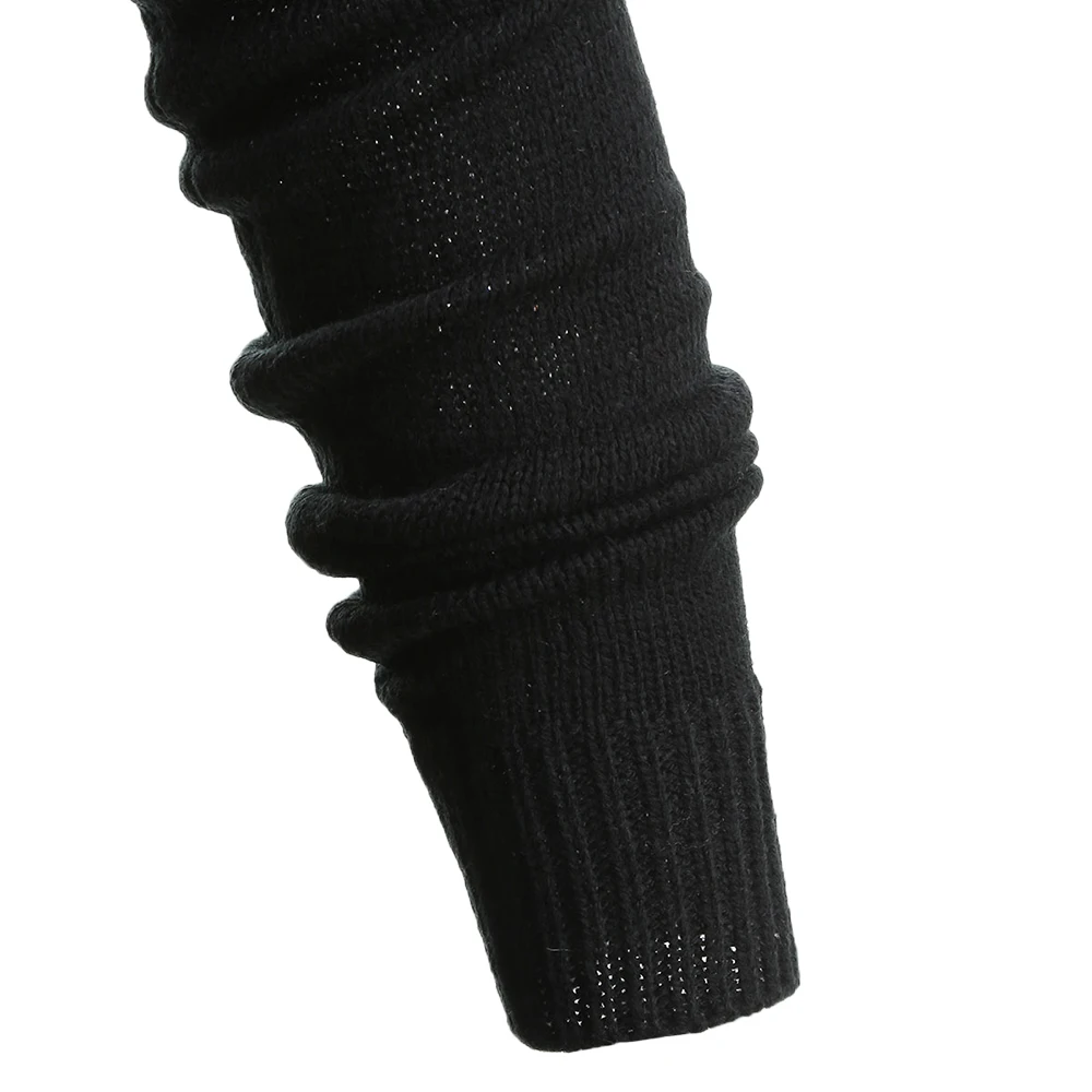 Wipalo Pullover Sweater Women Buttons Crew Neck Long Sleeve Sweater With Striped Scarf Winter knitting Ladies Tops Clothing