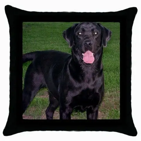 Черный пластик для лабрадоров ретриверов Наволочка на подушку Lab собака подушка