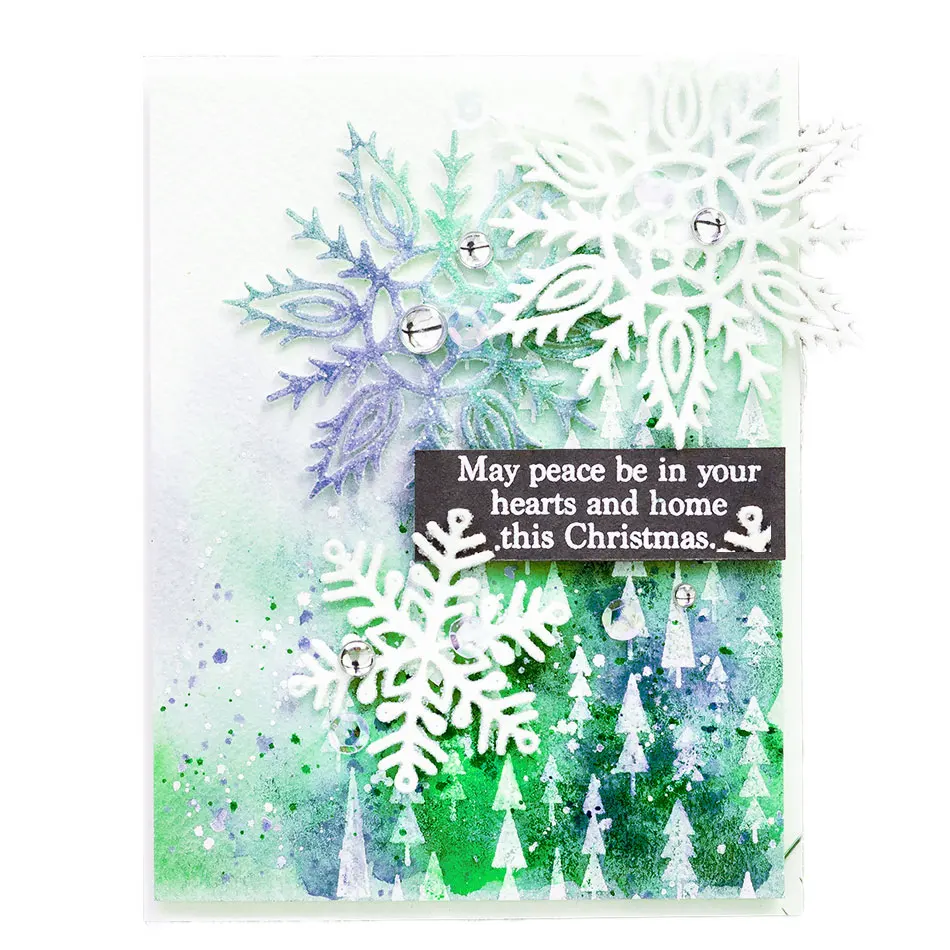 Рождественские пожелания прозрачный силиконовый штамп/печать для DIY