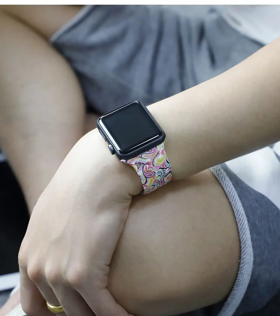 Ремешок apple watch band correa apple watch 4 3 38 мм 42 мм iwatch band 44 мм 40 мм спортивный силиконовый браслет ремень reloj аксессуары ремешок для apple watch 4 3