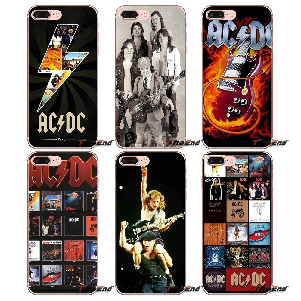 Аксессуары Сумка Чехол музыкальная группа ACDC AC DC для iPhone X 4 4S 5 5S 5C SE 6 6S 7 8 Plus Samsung