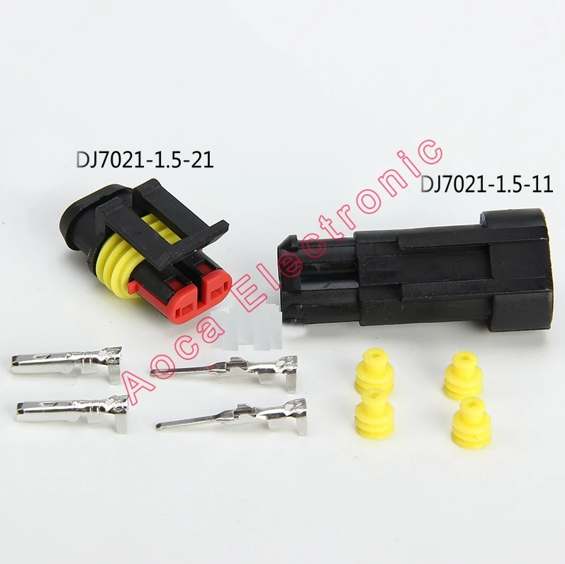 282080-1 car wire connector 2P female cable male terminal block Plug socket seal DJ7021Y-1.8-21 | Обустройство дома