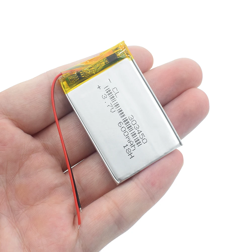 3,7 V, 600mAH 303450 303550 PLIB полимерный литий-ионный/литий-ионный аккумулятор для dvr, gps, mp3, mp4, электронной книги, светодиодный светильник, динамик