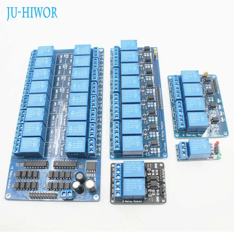 5/12/24V Relay Module 2 4 8 16 Channel High Low Electrical Level Trigger With Optocoupler Relays Output For Arduino SingleChip