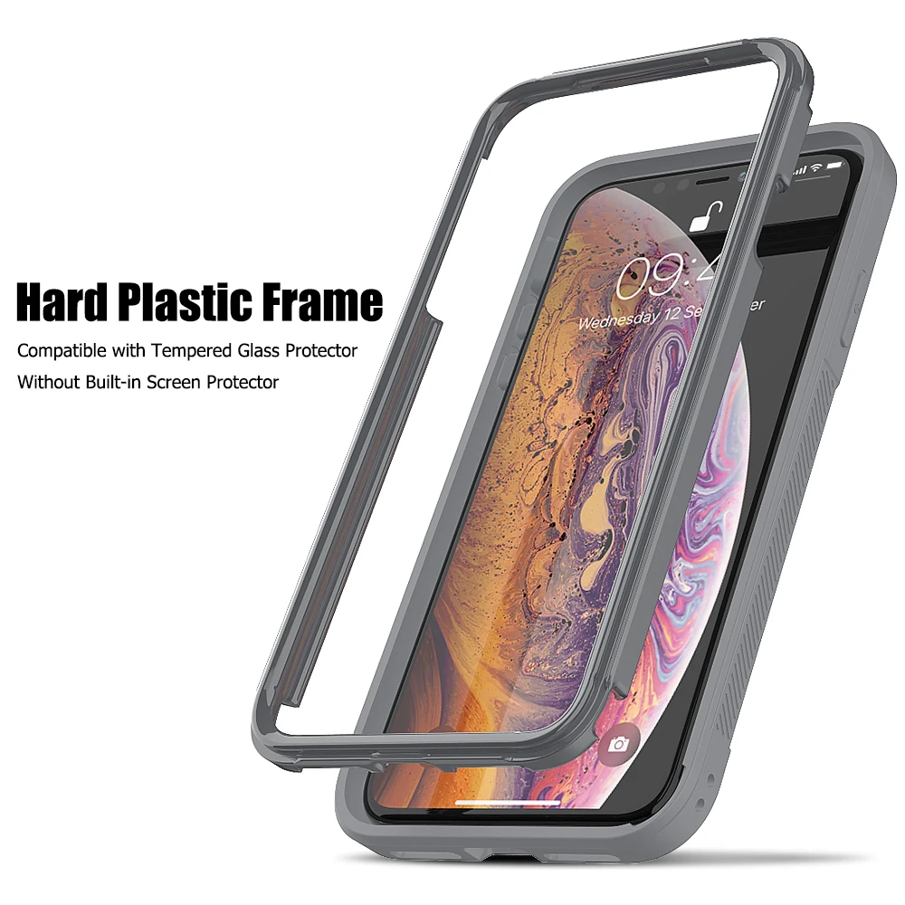 PC+ TPU военный амортизирующий чехол для iPhone 11Pro X XR XS Max прозрачный ультратонкий защитный чехол для 6 6s 7 8 Plus