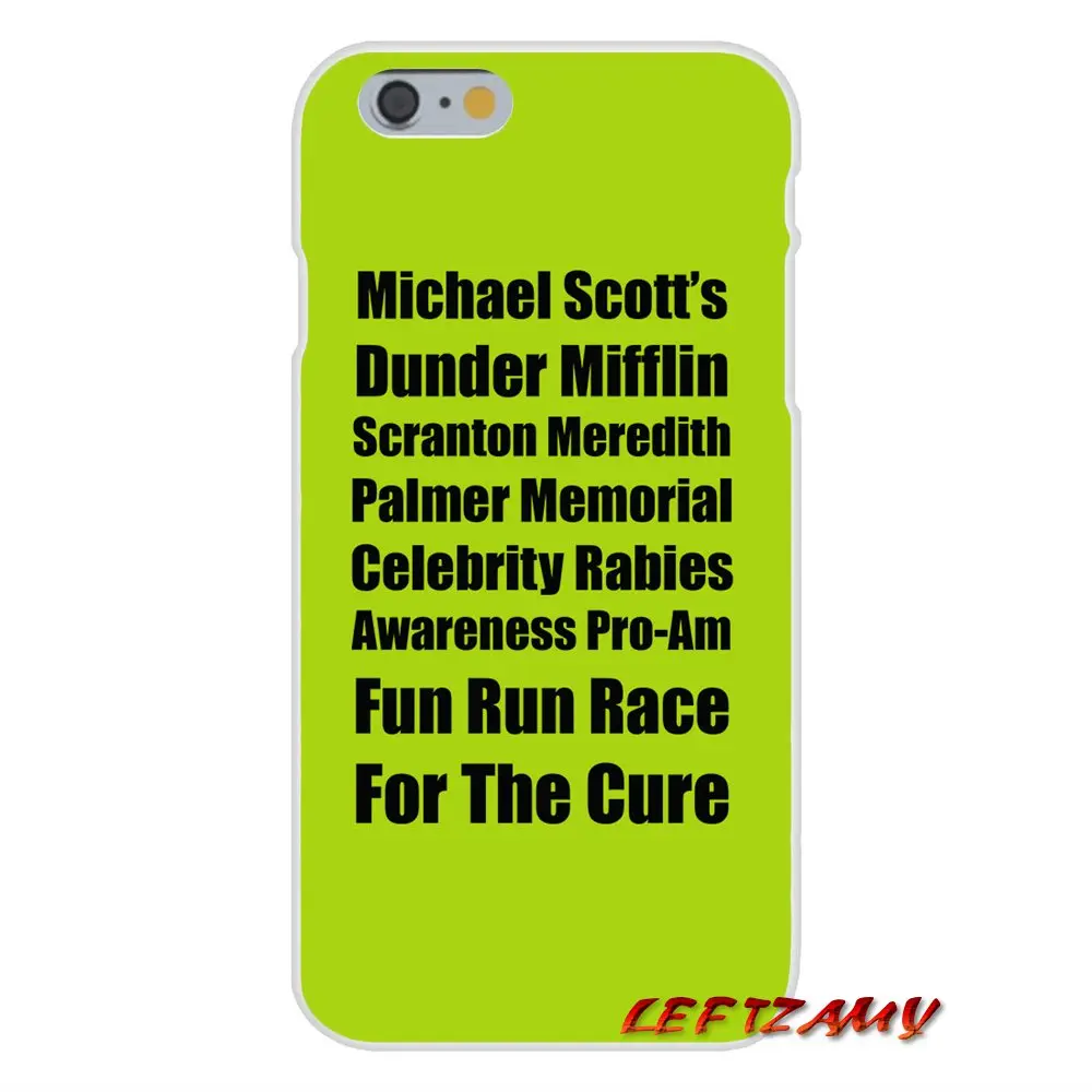 Michael Scott Rabies Awareness Run The Office For Samsung Galaxy S3 S4 S5 MINI S6 S7 edge S8 S9 Plus Note 2 3 4 5 8 Phone Covers | Мобильные