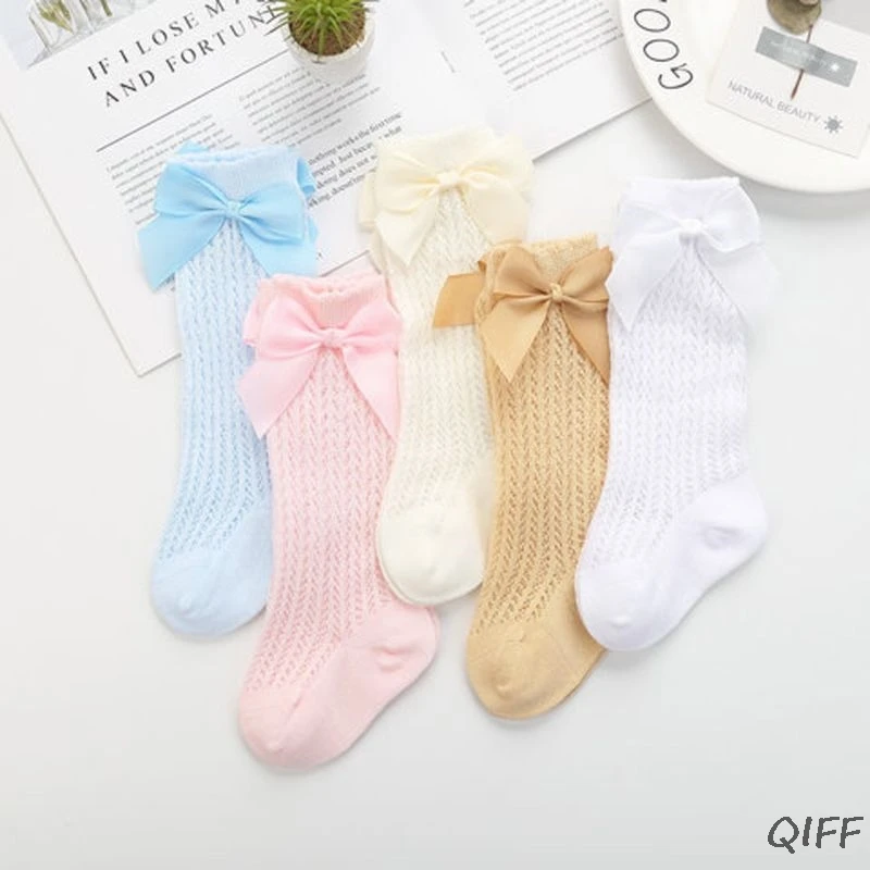 Милые носки для малышей с бантом Хлопковые гольфы бантиками маленьких девочек