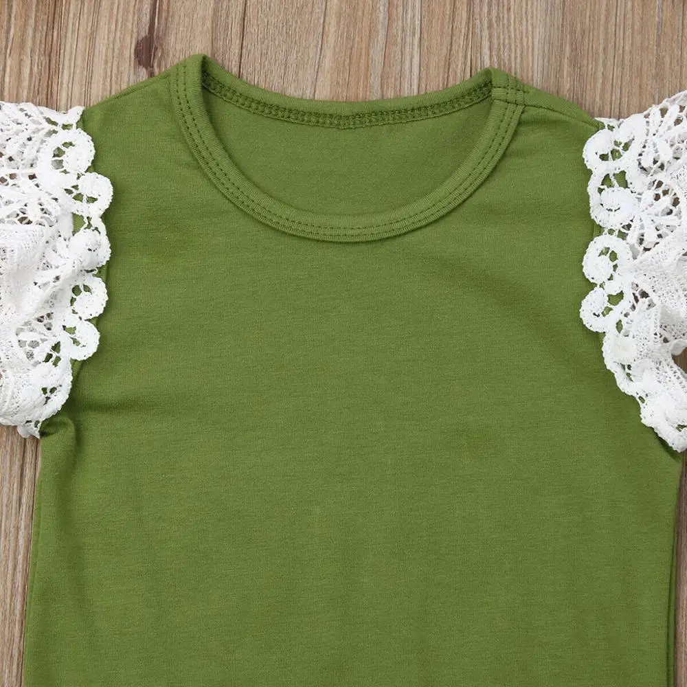 Одежда для маленьких девочек новый летний стильный кружевной прочный комбинезон