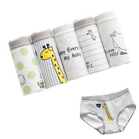 5 pcs 5 шт./лот, нижнее белье, женские трусики хлопковые трусы для девочек, сексуальное нижнее белье с милым принтом Calcinha, кружевные шорты, женские трусы - Цвет: 5 pcs