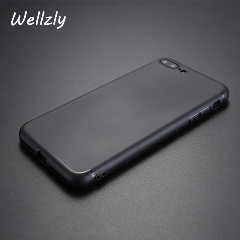 Стильный Ультратонкий с матовой поверхностью чехол Wellzly из ТПУ для Apple iPhone 7 8X6