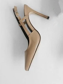 Nude color 8cm JIANBUDAN/пикантные летние женские туфли на высоком каблуке; коллекция года; элегантные женские офисные туфли; туфли-лодочки на высоком каблуке 8 см/10 см; размеры 34-41 - Цвет: Nude color 8cm