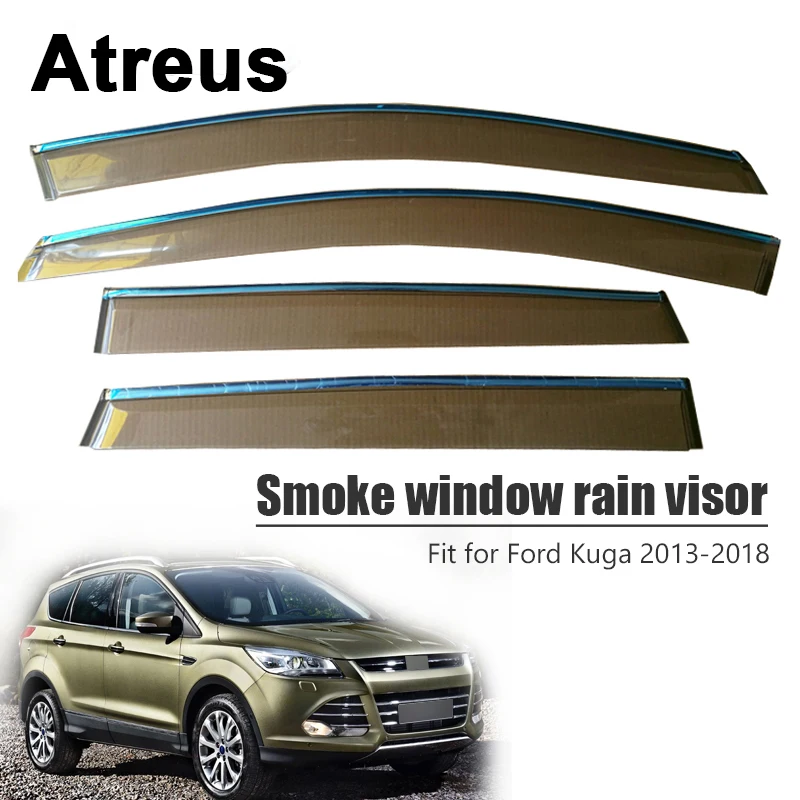 Atreus 4 шт./компл. для Ford Kuga 2013 2014 2015 2016 2017 2018 Черный Автомобильный Дверь Окно