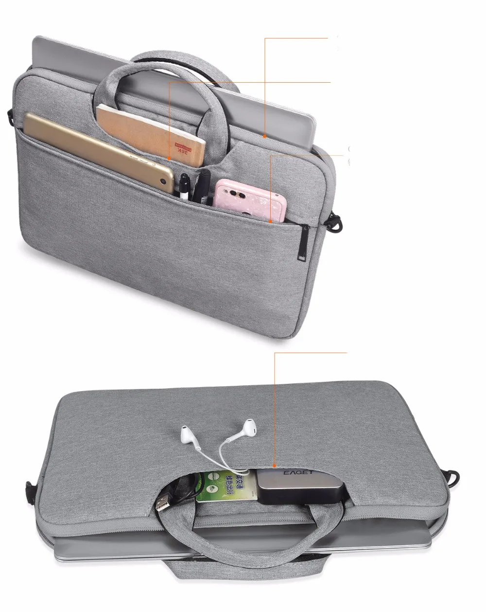 Сумка на плечо 13 14 15 4 6 дюймов компьютерные сумки водонепроницаемая