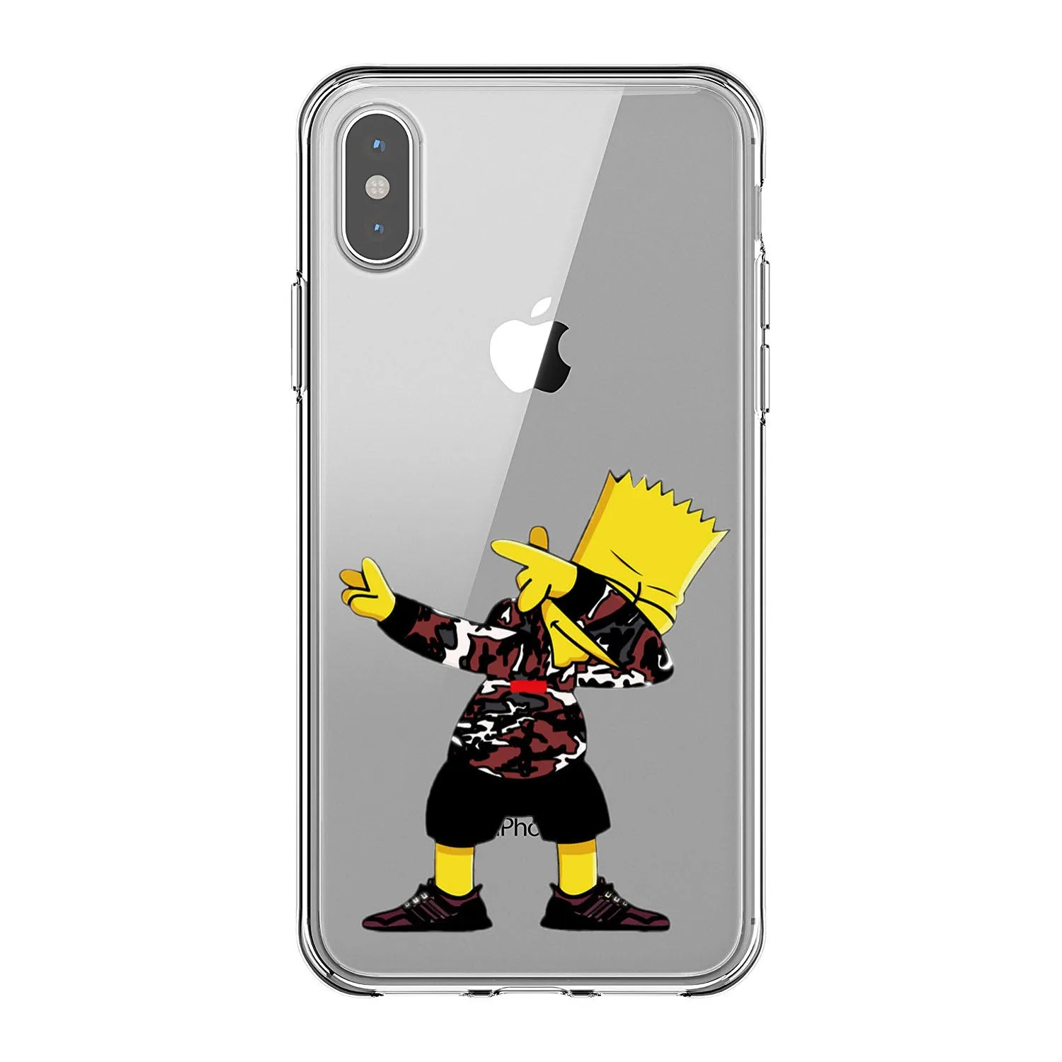 Модный чехол для iPhone X XS MAX 5S SE 6 6S 7 8 Plus 11 Pro Max из мягкого ТПУ силикона - Цвет: TPU