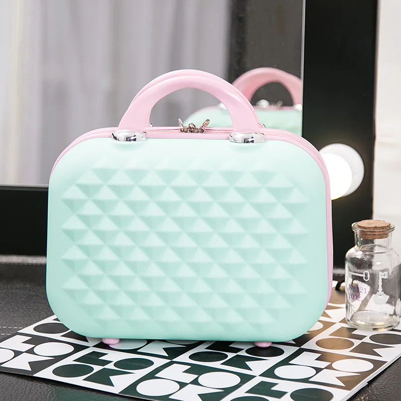 Green Pink Модная женская косметичка, женский косметический чехол, женская косметичка, дорожная сумка, чехол для костюма, женская сумка, Детская Подарочная коробка, косметический Чехол - Цвет: Green Pink