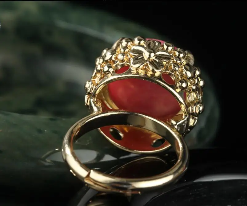 ZCD 2017 731 + чистое кольцо из натурального кораллового камня | Украшения и аксессуары
