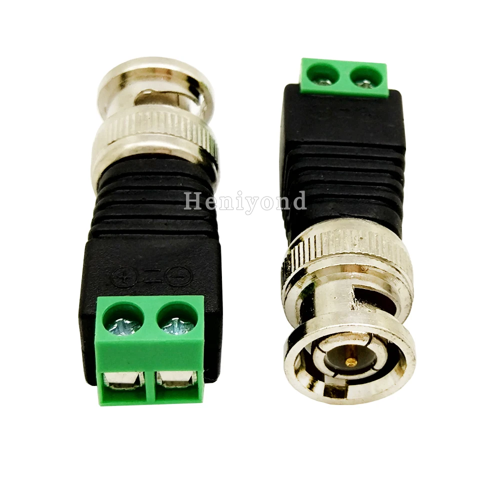 10 шт. BNC Штекерный разъем Коаксиальный CAT5 для камеры видеонаблюдения UTP видео