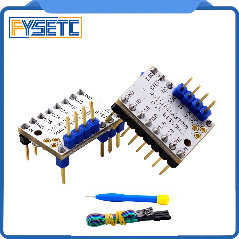 2X TMC2130 V1.1 Stepstick Драйвер шагового двигателя SPI с теплоотводом ультра тихий отличный